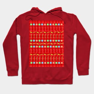 CHRISTMAS Candy On Red Plaid Hoodie